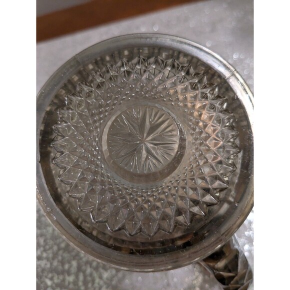 Vtg Imperial Glass Ohio Pitcher Amelia Smoke Carnival Glass 5.5" MCM Iridescent - Picture 7 of 16